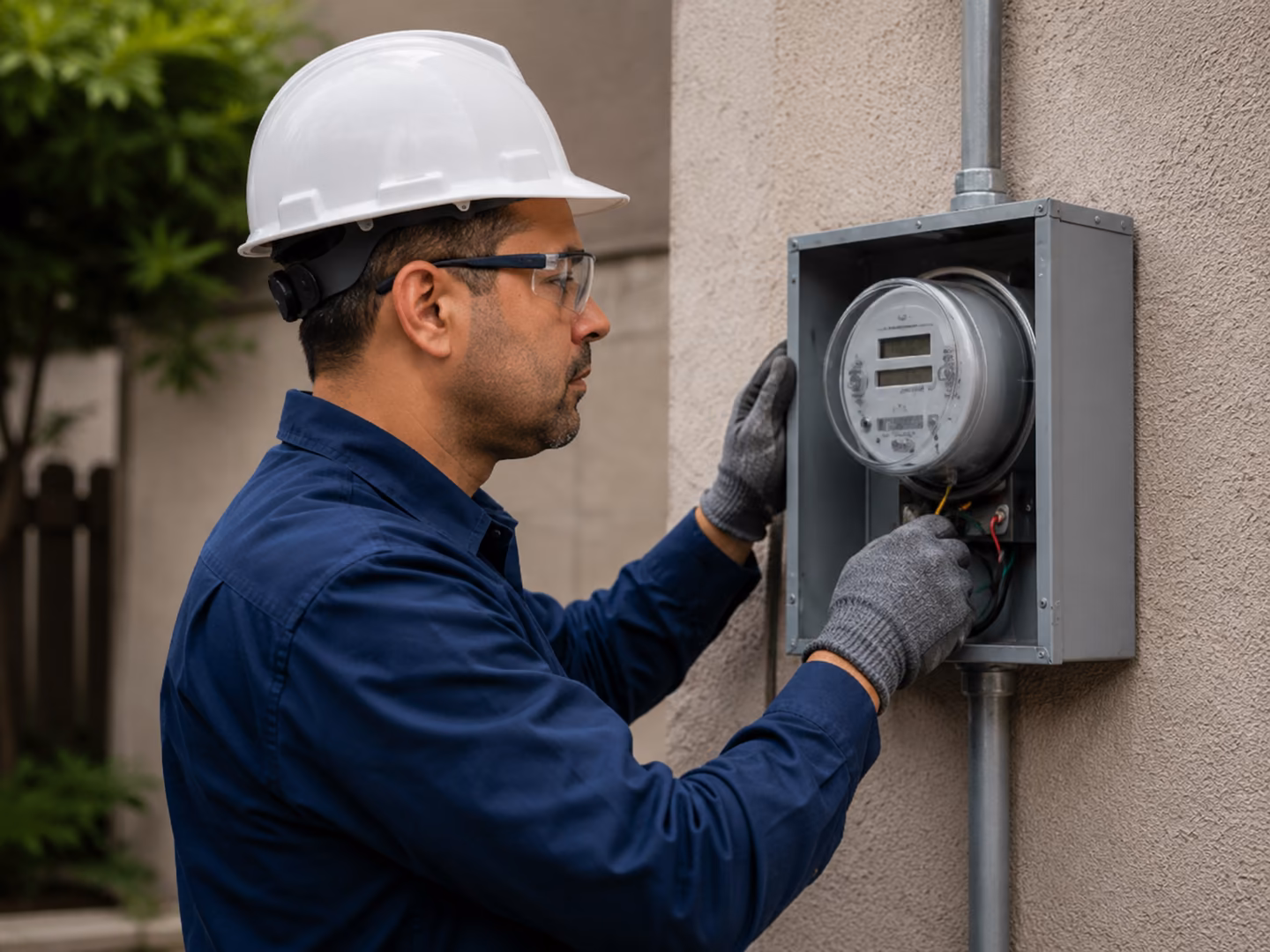 Eletricista profissional no RJ fazendo manutenção em quadro elétrico